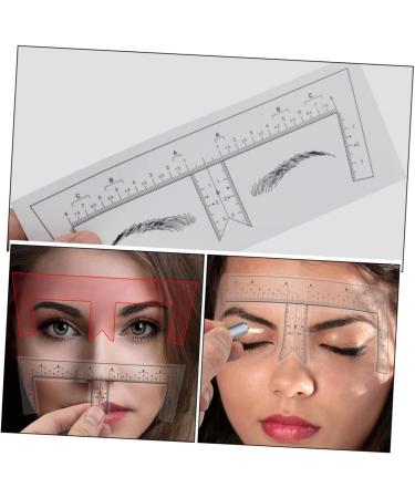 Gogogmee 10pcs Eyebrow Design Ruler Tool Brow Makeup Supplies Eyebrow Guide Stencil Measuring Ruler Make up - Buy Online on GoSupps.com