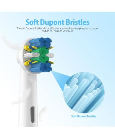 8 Pack Oral B Braun Compatible Precision Clean Brush Heads - Replacement Toothbrush Heads for Oral-B 7000/Pro 1000/9600/5000/3000/8000 - Buy Online on GoSupps.com