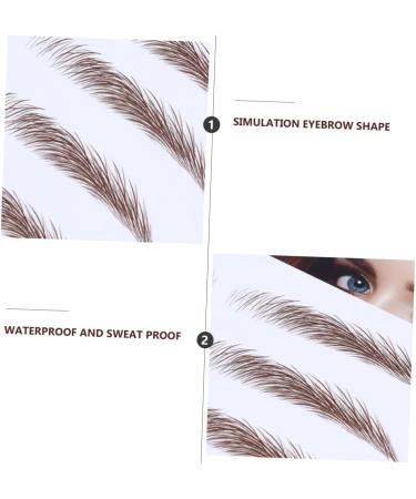 Angoily 4pcs Eyebrow Stickers Waterproof Eyebrow Brown Eyebrow Tool 3d Shaping Post Paper - Buy Online on GoSupps.com