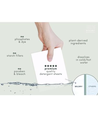 Liquidless Laundry Detergent Sheets - Eco-friendly Bamboo Fresh Scent | 60 Sheets 100% Plastic-free Biodegradable & Hypoallergenic - Buy Online on GoSupps.com