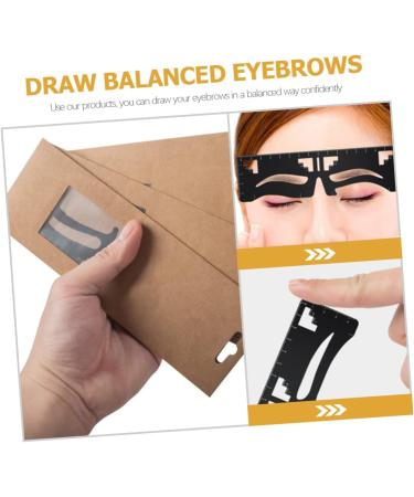 FRCOLOR Eyebrow Design Eyebrow Card Eyebrow Ruler Eyebrow Diy Stencil Eyebrow Shaper Eyebrow Trimming Set - Buy Online on GoSupps.com