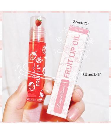 Mini Water Lip Gloss Lip Plumping Nourishing Lighten Lip Line Transparent Lip Oil Long-lasting Lip Care Fruit Lip Balm Cherry flavor - Buy Online on GoSupps.com