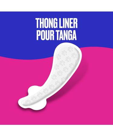 Carefree Original Thong Panty Liner Comfortable Protection Designed for Thong Underwear Regular 98 Count - Buy Online on GoSupps.com