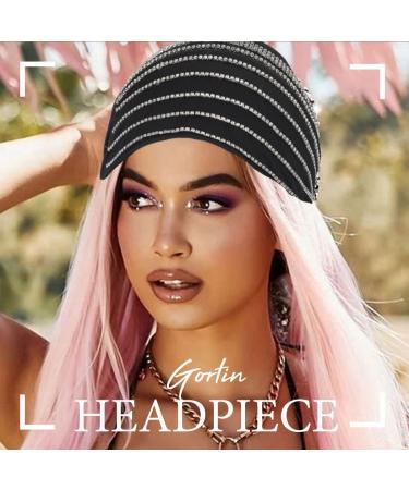 GORTIN Crystal Headband | Sparkling Rhinestone Wide Hair Band for Women and Girls - Boho Turban Head Wrap for Nightclub Party (Type D) - Buy Online on GoSupps.com