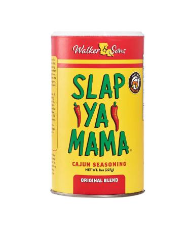 Slap Ya Mama All Natural Cajun Seasoning from Louisiana, Original Blend, MSG Free and Kosher, 8 Ounce Can, Pack of 6 Original Blend Cajun