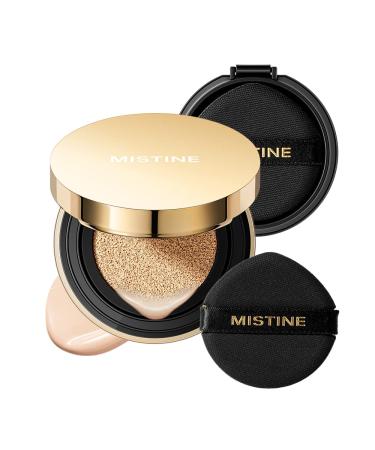 MISTINE Cushion Foundation Makeup Impeccable Full Coverage with Airy Matte Finish Long-Lasting Oil Control Cushion Compact 75% Essence Compact Foundation for Oily Skin Refill Included Ivory Ivory-For Oily Skin