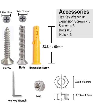 ZOMCHAIN Marine Flag Pole Set | 316 Stainless Steel | Boat, Yacht, Truck, Yard | 23.62inch/60cm - Buy Online on GoSupps.com