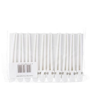 Fripac-Medis Hair Clips Combi Clips - 10 Pack White 9.5 cm | Ideal for Clamping & Dividing Hair - International Shipping - Buy Online on GoSupps.com