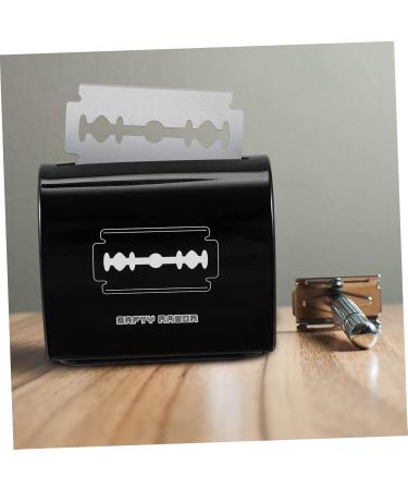 PopetPop 4-Piece Blade Storage Box - Safe Sharp Object Container for Hairdressing Salons - Durable Black Holder for Razors & Sharp Tools - Buy Online on GoSupps.com