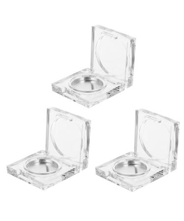 CALLARON Lot de 6 Bo tes Fards Paupi res et Fards Joues Transparentes Compactes Palettes Rechargeables Rondes Plastique Solide Rangement Maquillage Portable pour Cosm tiques