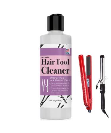 16oz. Iron Cleaner Solution - Keep Styling Tools Working Effectively with Hot Iron Cleaner - Made in USA for Curling & Flat Irons - Cosmetology Supplies
