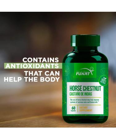 Pure Nature Horse Chestnut Capsules - 100% Natural Castao de Indias Supplement - Buy Online on GoSupps.com