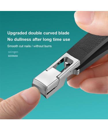 AUklOPVZZ Conveniently Trim Nails with Splashproof Toenail Clippers Stainless Steel Nail Clippers Splashproof Nail Clippers Black - Buy Online on GoSupps.com