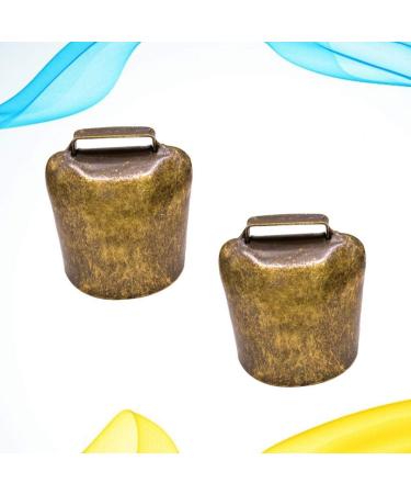 HEALLILY 2Pcs Cow Horse Sheep Grazing Copper Bells Cattle Farm Animal Copper Loud Bronze Bells Animal Anti-Lost Accessories Bell Cattle Farm Animal Loud Bronze Bell L 6.3*4.8*3cm - Buy Online on GoSupps.com