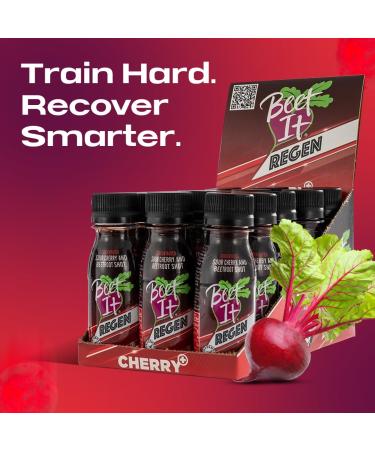 Beet It Regen Cherry+ Energy Shots 70ml Beet Juice & Tart Cherry Juice Concentrate to Boost Muscle Recovery & Endurance 200mg Dietary Nitrates Pack of 15 Recovery Cherry+ Pack of 15 - Buy Online on GoSupps.com