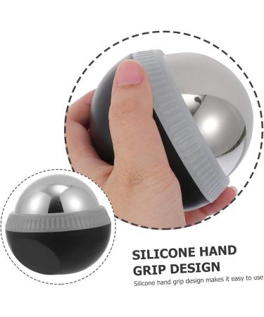 Magiclulu Stainless Steel Massage Ball - Hot & Cold Roller for Yoga & Muscle Relaxation | 1stk Multifunctional Fitness Tool - Buy Online on GoSupps.com