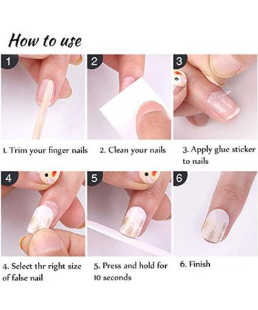 Salliy Square Press on Nails Short Acrylic False Nails Full Cover (White) - 24Pcs for Women and Girls - Buy Online on GoSupps.com