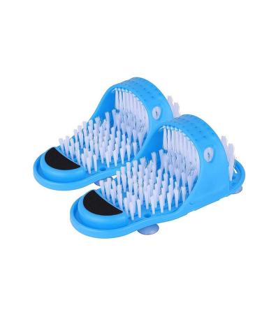 HOUKAI Shower Foot Scrubber Massager Cleaner Spa Exfoliating Washer Wash Slipper Tools Bathroom Bath Foot Brushes Remove Dead Skin 1PC