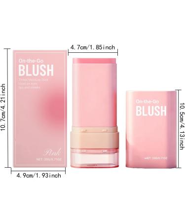  FUYOULILO 2-in-1 Blush Stick Multi-Use Shade for Cheeks and Lips Buildable for Eyes and Face Long-Lasting Hydration (2) - Buy Online on GoSupps.com