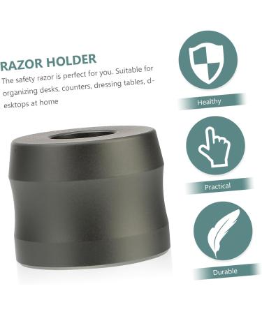 Premium Razor Holder for Men - Aluminum Stand for Straight & Electric Shavers - Organize Your Shaving Essentials - Buy Online on GoSupps.com