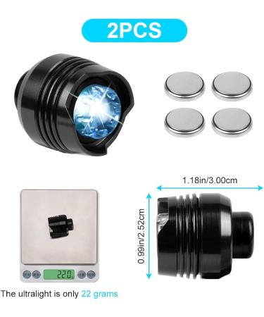 2 Pack Glow in The Dark Headlights for Croc Shoes - 3 Light Modes Shoe Charms for Walking, Hiking, Camping - Black - Buy Online on GoSupps.com