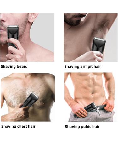 Buy Electric Body Hair Trimmer for Men Waterproof Ball Shaver Grooming Kit with USB Rechargeable Dock & Replaceable Ceramic Blade - Buy Online on GoSupps.com