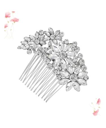 MAGICLULU Bride Comb Hair Comb for Bride Comb for Bridal Rhinestone Comb Rhinestone Hair Comb Wedding Hair Comb Crystal Hair Comb