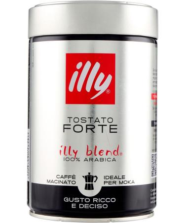  illy Illy Caffe' Mocha Strong Roast Ground Coffee 250g - Buy Online on GoSupps.com