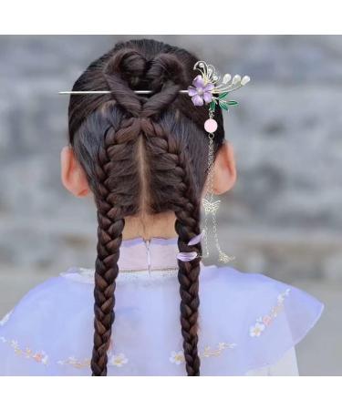 URFEDA Chinese Flower Hair Stick Vintage Hair Sticks Shiny Rhinestone Hair Chopsticks Elegant Hair Stick Hair Accessories Metal Hair Sticks for Decorative Hair Solid Hairstyle for Women Girls - Buy Online on GoSupps.com