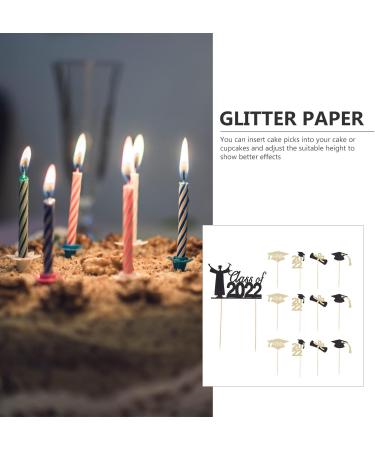 13pcs Cupcake Topper Graduation 2022 Cake Picks Glitter - Buy Online on GoSupps.com