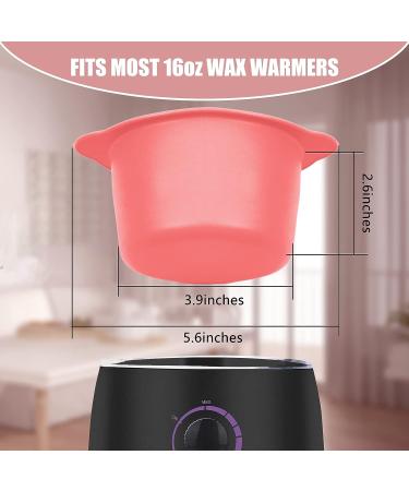 4PCS Silicone Wax Pot & Warmer Liner Set | Easy-to-Clean Non-Stick Bowl for Hair Removal | Includes 4 Spatulas | 14 Oz Capacity - Buy Online on GoSupps.com