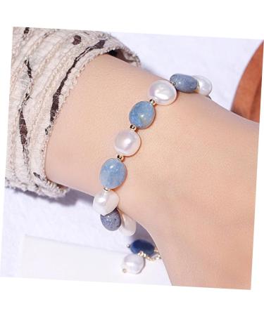 CALLARON 2pcs Rhinestone Bracelets Jade Bracelet Crystal Bangle Trendy Jewelry Fashion Jewelry Diamond Bracelet for Charms Charm Bracelet Pearl Jewelry Pearl Bracelet Rhinestones Decorate 19X1cmx2pcs Bluex2pcs - Buy Online on GoSupps.com