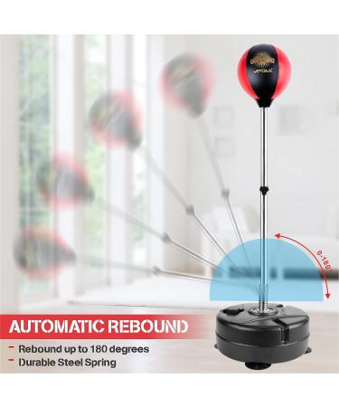 Kids Punching Bag Set with Stand & Gloves | Adjustable Boxing Toy Gift for Ages 3-12 | Apoaa - Buy Online on GoSupps.com