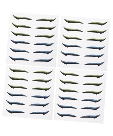 Angoily 24 Pairs Glitter Eyeliner Invisible Eye Line Strips Bling Stickers Eye Skin Sticker Miss Tool Flash