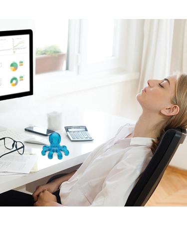 Portable Octopus Head Massager | Scalp Relaxation & Stress Relief | Handheld Hair Care Device in Blue - Buy Online on GoSupps.com