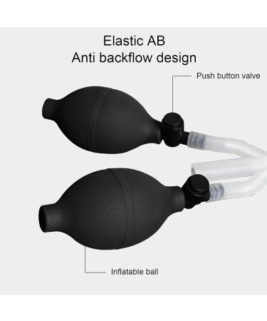 Silicone Enema Douche Bulb - Dual Side Openings Inflatable Double Bulb for Health Care | International Shipping - Buy Online on GoSupps.com