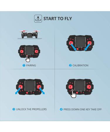 Holy Stone HS190 Foldable Mini Nano RC Drone for Kids - Portable Pocket Quadcopter with Altitude Hold, 3D Flips, Headless Mode - Easy to Fly for Beginners - Black - Buy Online on GoSupps.com