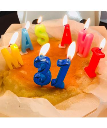 NEWCANDLE Blue 1st Birthday Candle - Roman Numeral Cool Number Candle for 1 Year Old Cake Celebration - Buy Online on GoSupps.com