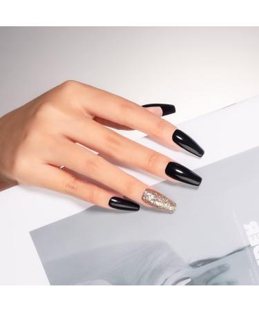 MEGIOR Black Gel Nail Polish 15ml Gel Polish 1PCS Soak Off UV LED Nail Gel Polish for Nail Art Manicure Salon DIY Home for Women Girls Nails - Buy Online on GoSupps.com