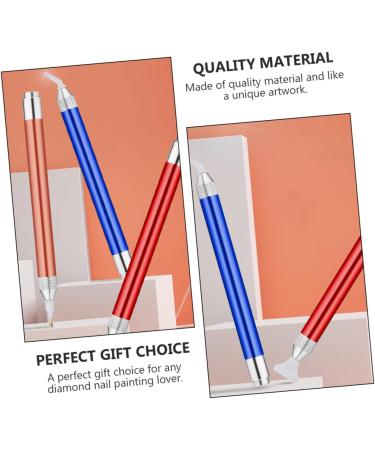 Beaupretty 3sets Nail Art Drill Pen Nail Pen Diy Drill Pen Nail Rhinestone Pen Diamond Embroidery Pen Kit Gemstones for Nails Embroidery Diamond Pen 5d Tool Aluminum Alloy Shine Glue Pen 13.6x1.3cm Assorted Color - Buy Online on GoSupps.com