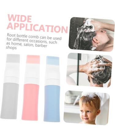 FOMIYES 3 Pcs Silicone Hair Dye Bottle Root Bottle Applicator for Hair Root Comb Bottle Hair Oil Applicator Root Comb Applicator Bottle Combs Anti-fall Hair Comb Food Grade Silicone - Buy Online on GoSupps.com