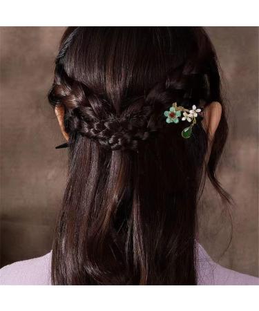 Vintage Wood Flower Hairpin For Women Chinese Hairpins Clips Tassel Flower Chopsticks Hair Sticks Wooden Hair Forks Jewelry for Women Hair Styling Hair Decoration (C) - Buy Online on GoSupps.com