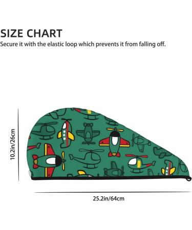Microfiber Hair Drying Cap - Cartoon Transportation Towel Wrap for Quick Drying Curly & Thick Hair - Buy Online on GoSupps.com