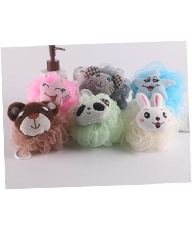 Angoily 5pcs Luffa Sponges - Exfoliating Body Scrubber Puff for Bath & Shower | Loofah Massage Ball Pouf - Buy Online on GoSupps.com