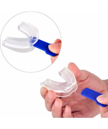 3PCS Snoring Mouthpiece & Teeth Grinding Prevention Tool - Silicone Sleep Aid with Blue Storage Box - Buy Online on GoSupps.com