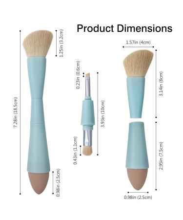 Multi-Tasker 4-in-1 Vegan Makeup Brush | Travel-Friendly Beauty Tool for On-the-Go Glam - Buy Online on GoSupps.com