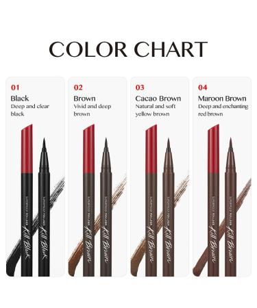 CLIO Waterproof Pen Liquid Eye Liner - Cacao Brown | Long Lasting, Smudge-Resistant, High-Intensity Color - 1 Count - Buy Online on GoSupps.com
