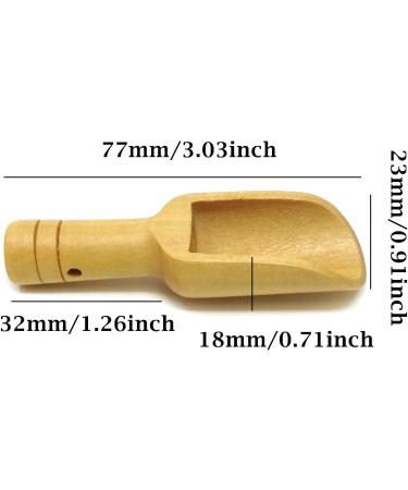 Honbay 12PCS Mini Wooden Scoops for Bath Salts and Tea - Perfect for Home Spa and Tea Time - Buy Online on GoSupps.com