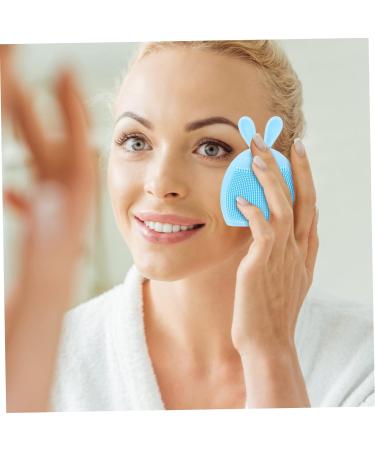 minkissy 28 Pcs Rabbit Ears Facial Brush Face Massage Brush Skin Care Brush Manual Face Cleansing Brush Facial Cleansing Tool Women Facial Brush Handheld Cute Rabbit Silica Gel Miss Light Bluex7pcs 7.5x7.5cmx7pcs - Buy Online on GoSupps.com