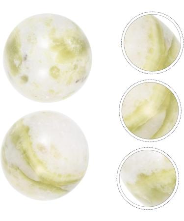 Gleavi Gymnastics Ball Set - Acupressure Forearm Handle & Baoding Balls for Strength Training | Portable Meditation Fitness Balls - Perfect Gift for Seniors | Lantian Jade - 3.5x3.5cm - Buy Online on GoSupps.com